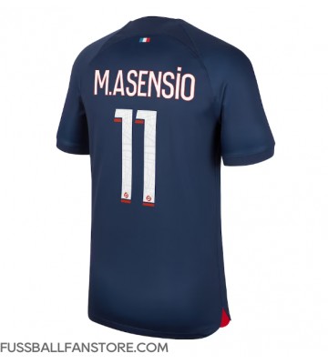 Paris Saint-Germain Marco Asensio #11 Replik Heimtrikot 2023-24 Kurzarm